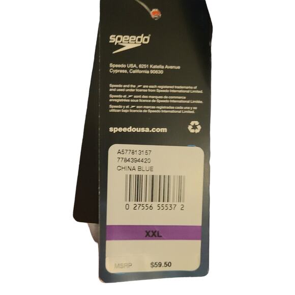 Men's Speedo XXL Volley.Swim Trunks 4-Way Stretch UPF 50+ Shorts Beach & Travel - Picture 8 of 9